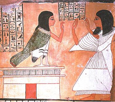 Un animal avec une tête d&lsquo;homme